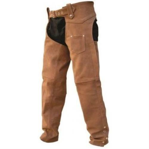 Brown leather plain lined - leather,