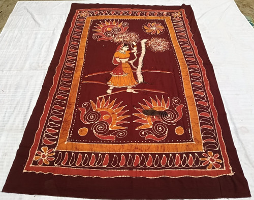 Femme indienne couvre - indienne, couvre-lit