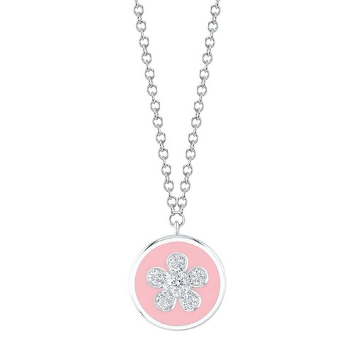 Diamant rose émail - rose,