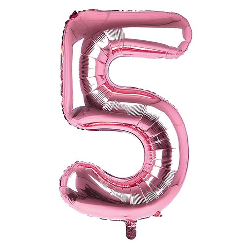 Ballon géant feuille rose