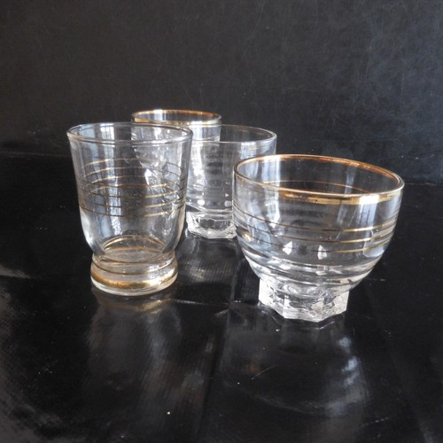 Verres coupes liseré fin - verres,