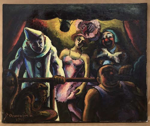 Tableau ancien huile jacques - tableau,