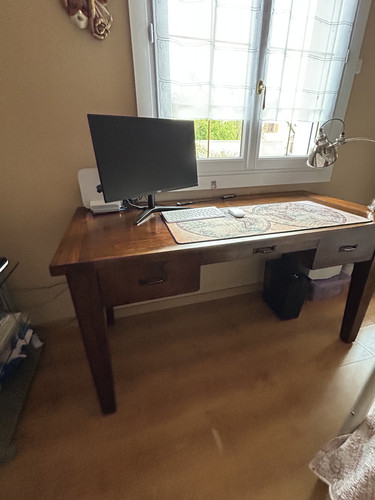 Bureau ancien bois - bureau, avec