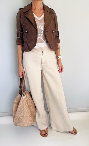 Veste cuir moda - veste,
