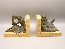 PIERROT ET COLOMBINE.Paire de