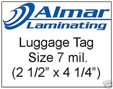 100 Luggage Tag Size