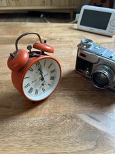 Réveil vintage Jerger rouge – Made in Germany – Montre Mécanique