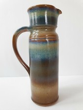 PICHET EN CERAMIQUE GRES DE LA BORNE SIGNE JM 1960 VINTAGE 60S 1960S ANNEES 60