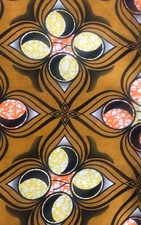 Tissu wax pagne imprimé