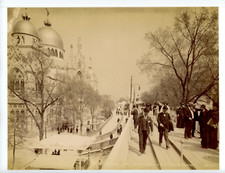 France Paris Trottoir Roulant, La Gare Du Pont Des Invalides Vintage Print, Expo