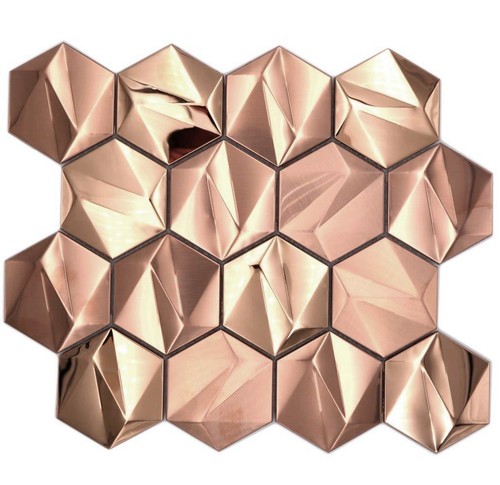 Acier inox hexagone - hexagone, carrelage