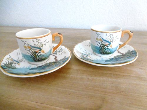 Deux tasses cafe et - tasses,