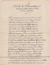 ✒ Poème A.S Claude Hébrard poète - séance Société Saint François Xavier 1874