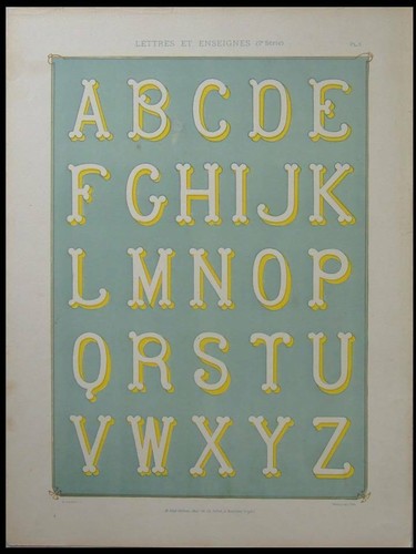 Alphabet art nouveau - art,