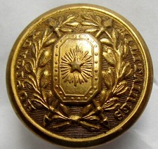 Rare bouton bombé métal