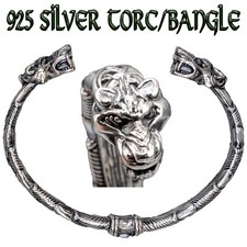Bague Torc Viking En Argent