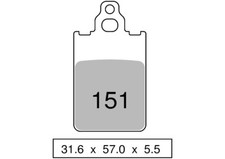 Couple plaquettes frein avant
