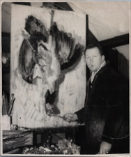 Peintre français Jef Friboulet (Émile Jean Jules Friboulet) et sa dinde, Tirage 