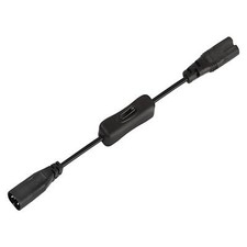 Cordon D'alimentation IEC 320 C8 à C7 avec Interrupteur Marche/arrêt 30 Cm 250