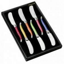 6 COUTEAU A BEURRE LAGUIOLE 16 CM COULEUR CUISINE