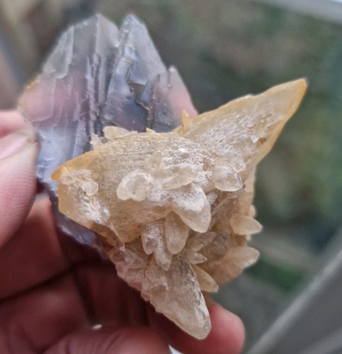 Yellow calcite fluorite - calcite,