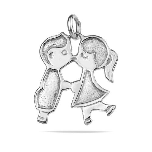 Pendentif couple embrassant - , en