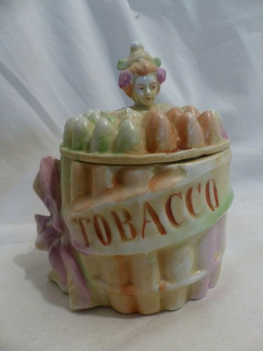 Pot tabac demi - pot, figurine