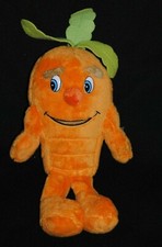 Peluche doudou carotte vitamines Play Tive Junior LIDL fruit orange vert 40 cm 