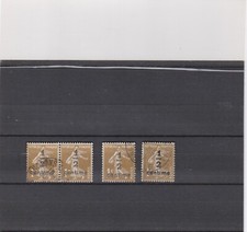 Lot semeuse fond plein N° 279