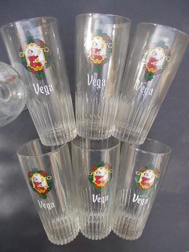 Superbe lot verres bière - 6, à