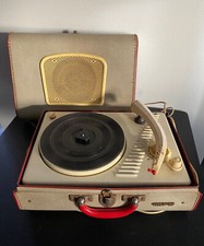 Vintage Ancien TOURNE DISQUE forme Valise MELOVOX  16  33  45  78 Tours 110/220v