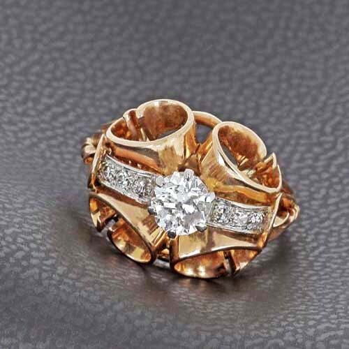 Bague tank rose 750 ème - tank, en