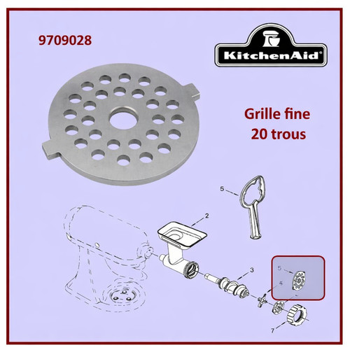 Grille fine kitchenaid 9709028 - grille,