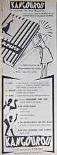 PUBLICITÉ DE PRESSE 1958 KANGOUROU CRÉATEUR DU SLIP MASCULIN SOUS-VÊTEMENTS