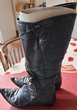 Bottes cuir santiag T. 36