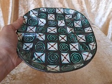 RARE ASSIETTE A COMPARTIMENTS EN FAIENCE DE VALLAURIS ROBERT PICAULT N°1