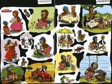 Feuilles Chromos # Scandinavie,2 X Petzi, Rasmus Klump ,V.Egmont Kärnan Rare