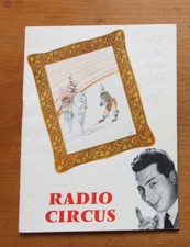 Programme cirque  radio Circus 1957 radio luxembourg Zappy Max  21 attractions 