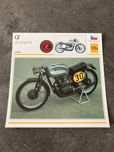Carte fiche moto collection - fiche,