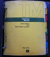 Véritable John Deere 170 Mini Chargeur Tracteur Technique Service Repair Manuel