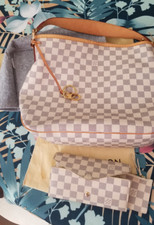 LOT SAC LOUIS VUITTON DELIGHTFUL PM DAMIER AZUR + PORTEFEUILLE JOSEPHINE FACTURE
