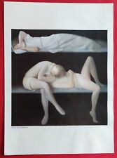 Estampe de LEONOR FINI  AVANT DE S'ENDORMIR   29x40cm  Issue Portfolio de 1980