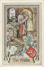 21/756 Image de Collection Occupation Müller Roue de Moulin à Vent Blé Kleie