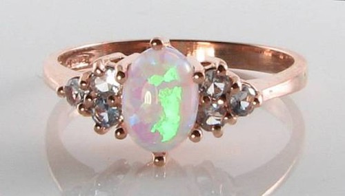 Bague rose carat ovale - bague,