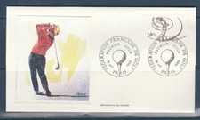 enveloppe 1er jour  fédération Francaise de golf  75  Paris   1980