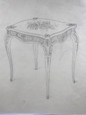 Dessin Original Ancien Encre