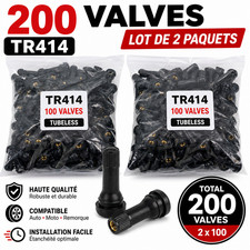 Lot 200 Valves Pneus Tubeless