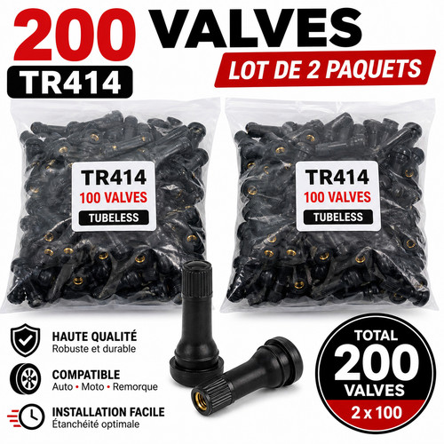 Lot 200 valves pneus - lot,