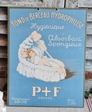 ANCIEN CARTON PUBLICITAIRE BEBE P+F FOND DE BERCEAU
