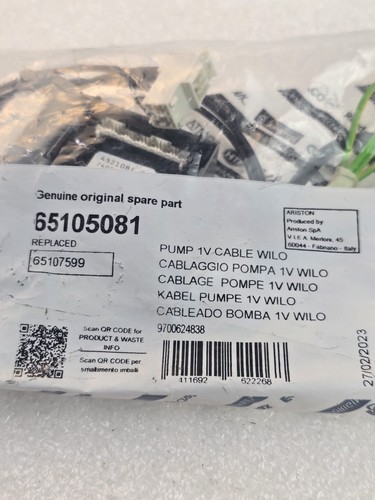 Ariston 65105081 pump - 65105081, cable